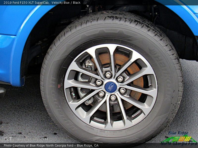 Velocity Blue / Black 2019 Ford F150 XLT SuperCab