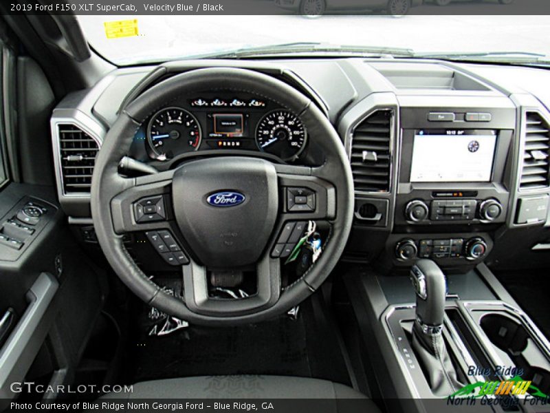 Velocity Blue / Black 2019 Ford F150 XLT SuperCab