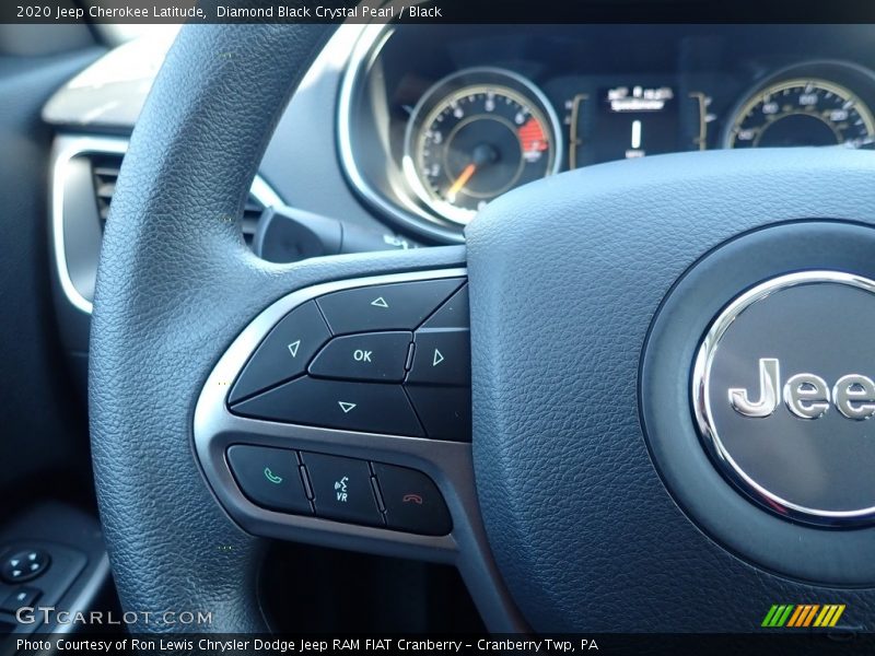 Diamond Black Crystal Pearl / Black 2020 Jeep Cherokee Latitude