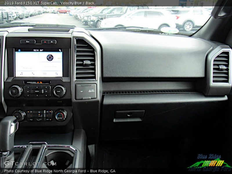 Velocity Blue / Black 2019 Ford F150 XLT SuperCab