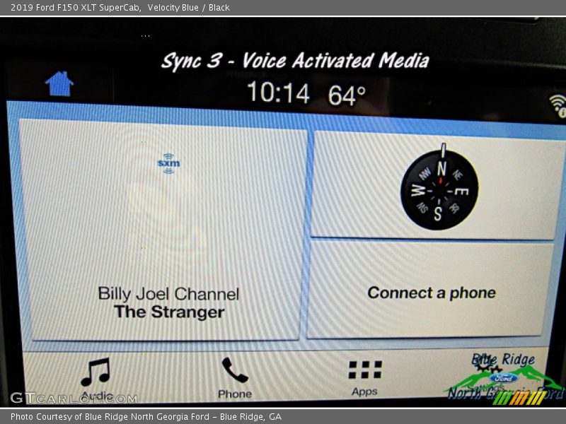 Velocity Blue / Black 2019 Ford F150 XLT SuperCab