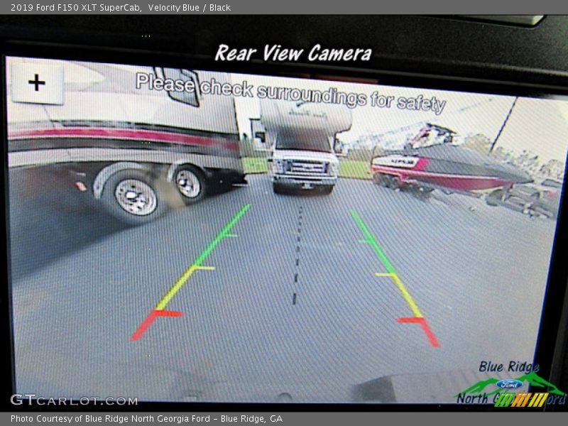 Velocity Blue / Black 2019 Ford F150 XLT SuperCab