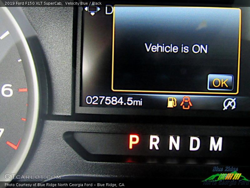 Velocity Blue / Black 2019 Ford F150 XLT SuperCab