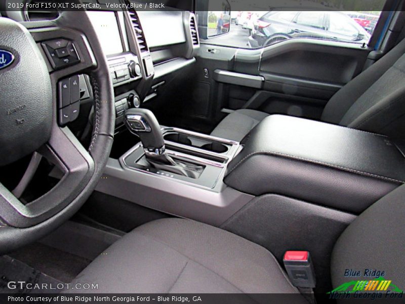 Velocity Blue / Black 2019 Ford F150 XLT SuperCab