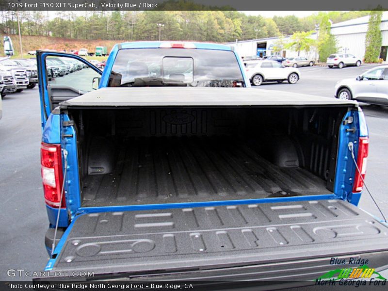 Velocity Blue / Black 2019 Ford F150 XLT SuperCab
