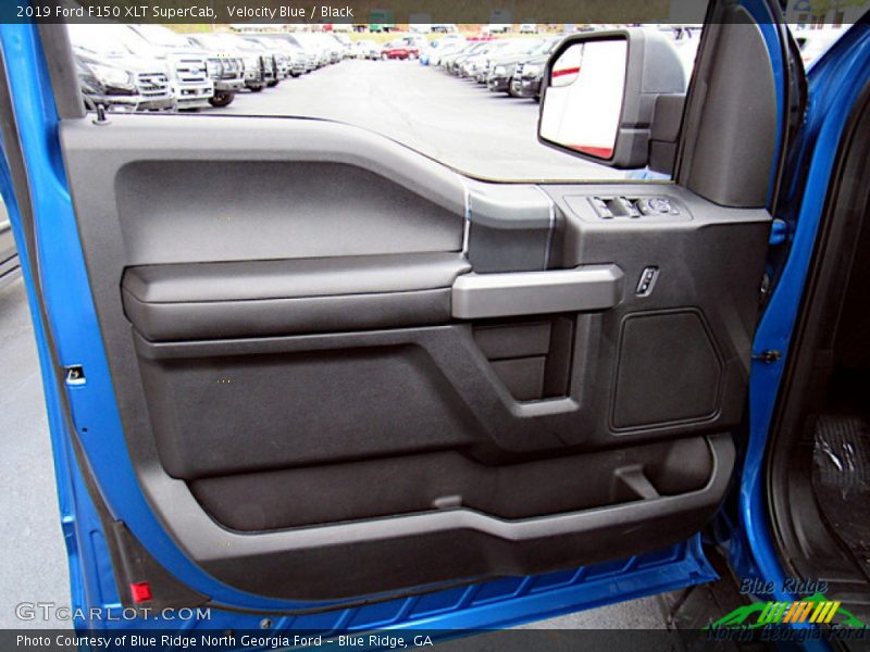 Velocity Blue / Black 2019 Ford F150 XLT SuperCab