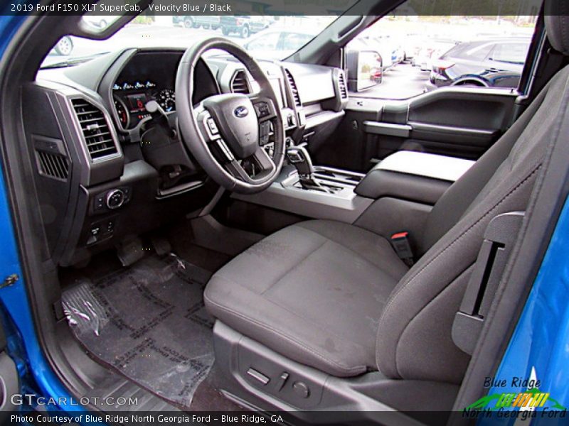 Velocity Blue / Black 2019 Ford F150 XLT SuperCab