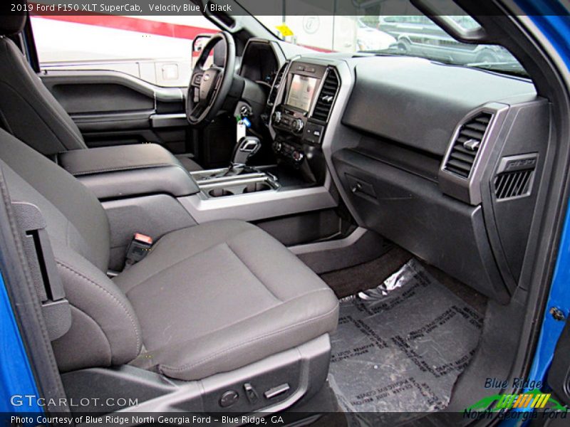 Velocity Blue / Black 2019 Ford F150 XLT SuperCab