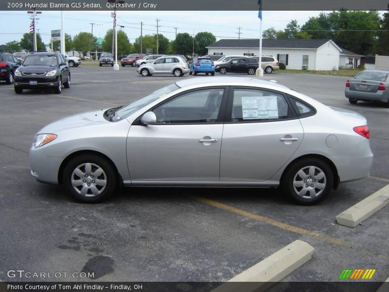 Quicksilver / Gray 2009 Hyundai Elantra GLS Sedan