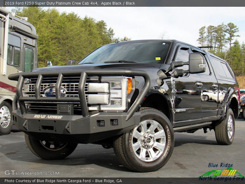 Agate Black / Black 2019 Ford F250 Super Duty Platinum Crew Cab 4x4