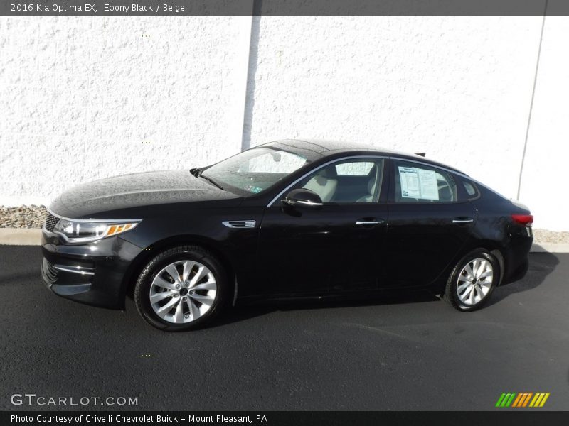 Ebony Black / Beige 2016 Kia Optima EX