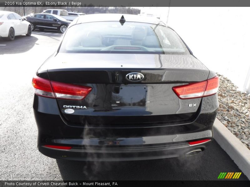 Ebony Black / Beige 2016 Kia Optima EX