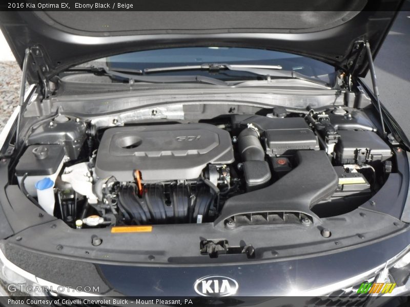  2016 Optima EX Engine - 2.4 Liter GDI DOHC 16-Valve Dual-CVVT 4 Cylinder