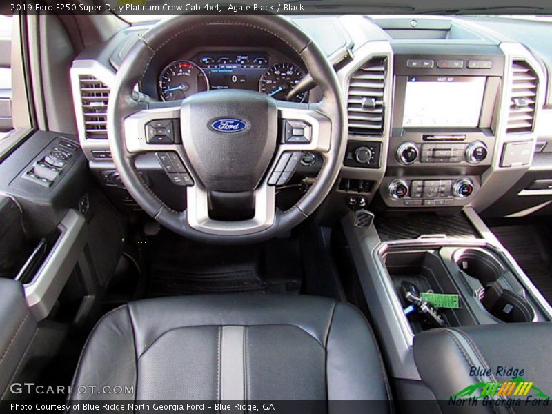 Agate Black / Black 2019 Ford F250 Super Duty Platinum Crew Cab 4x4