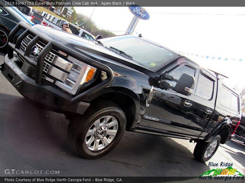 Agate Black / Black 2019 Ford F250 Super Duty Platinum Crew Cab 4x4