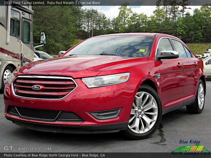 Ruby Red Metallic / Charcoal Black 2013 Ford Taurus Limited