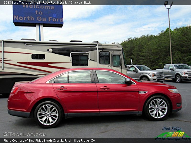 Ruby Red Metallic / Charcoal Black 2013 Ford Taurus Limited