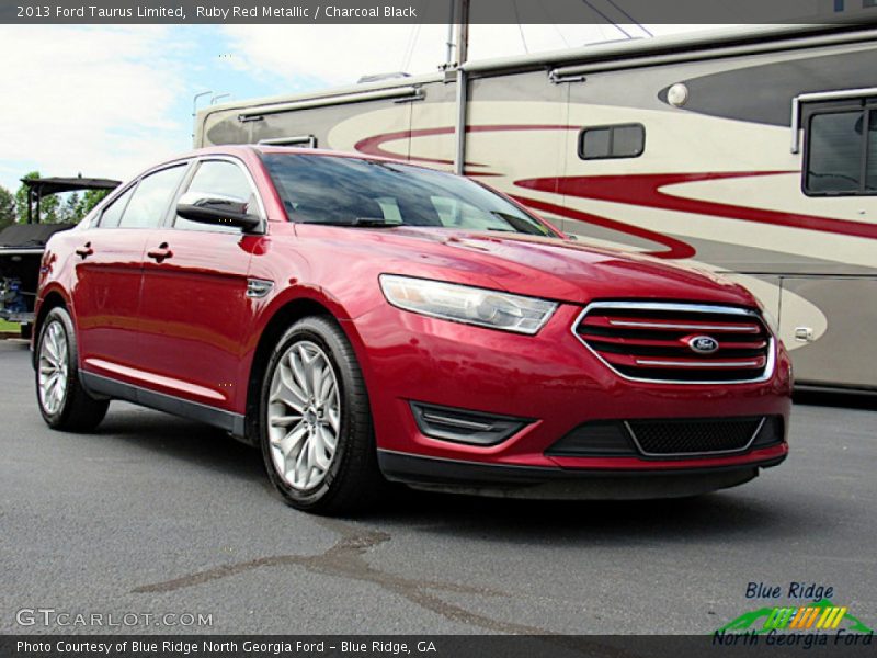 Ruby Red Metallic / Charcoal Black 2013 Ford Taurus Limited