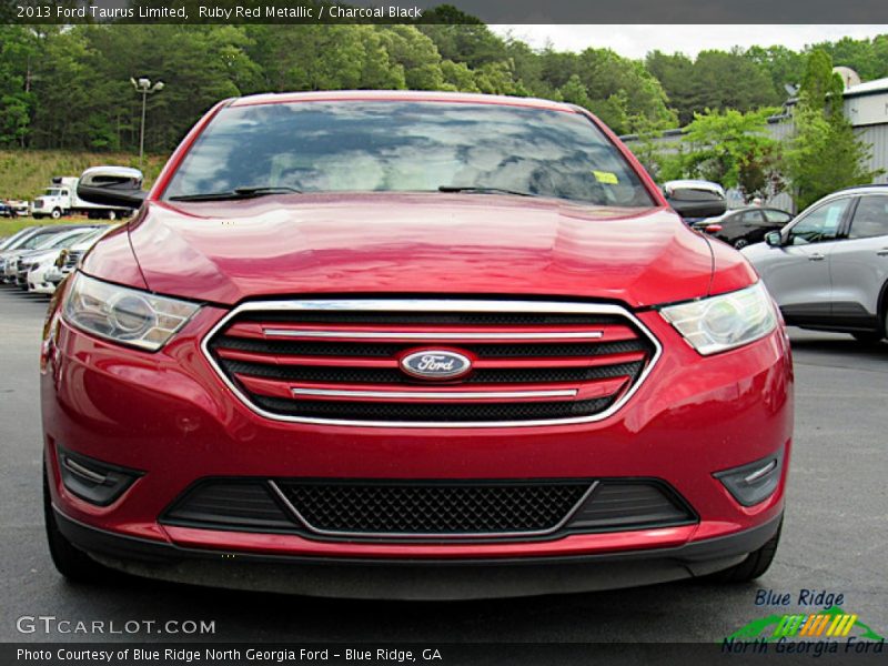 Ruby Red Metallic / Charcoal Black 2013 Ford Taurus Limited