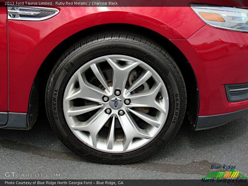 Ruby Red Metallic / Charcoal Black 2013 Ford Taurus Limited