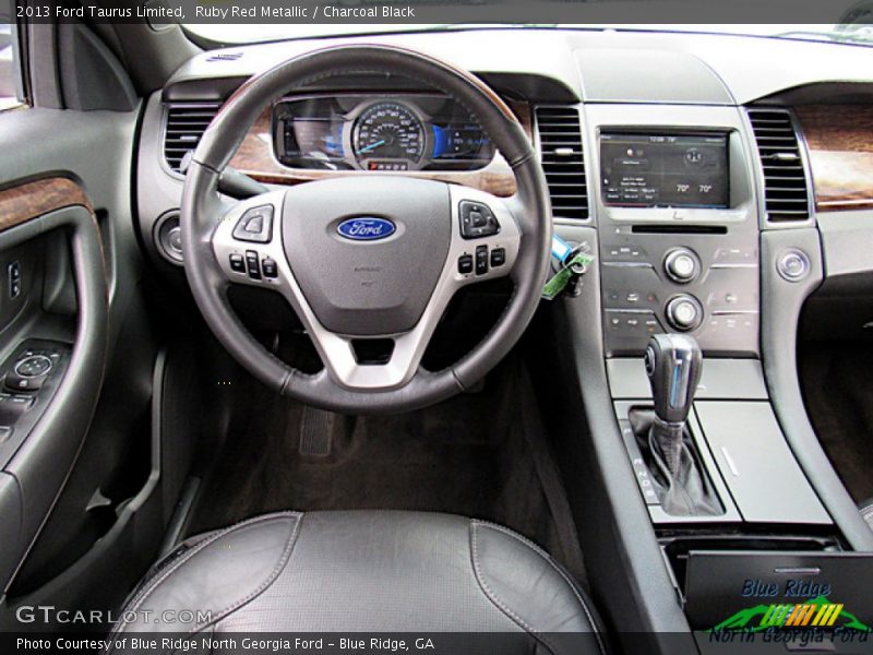 Ruby Red Metallic / Charcoal Black 2013 Ford Taurus Limited