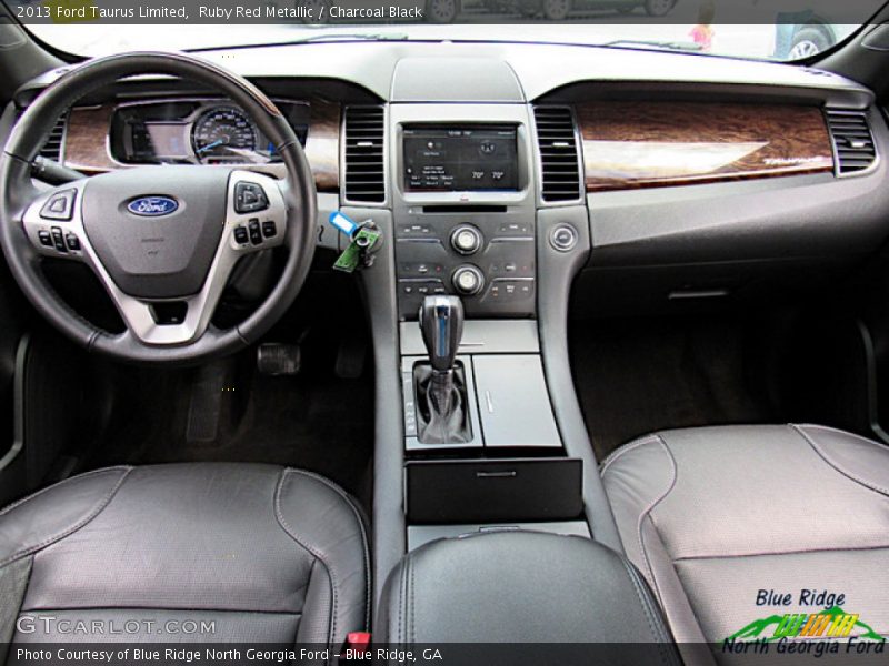 Ruby Red Metallic / Charcoal Black 2013 Ford Taurus Limited