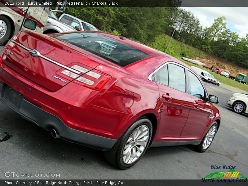 Ruby Red Metallic / Charcoal Black 2013 Ford Taurus Limited