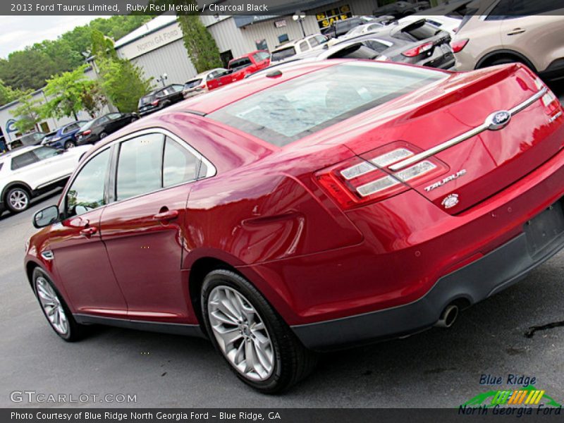 Ruby Red Metallic / Charcoal Black 2013 Ford Taurus Limited