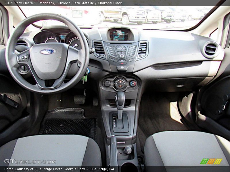 Charcoal Black Interior - 2015 Fiesta S Hatchback 