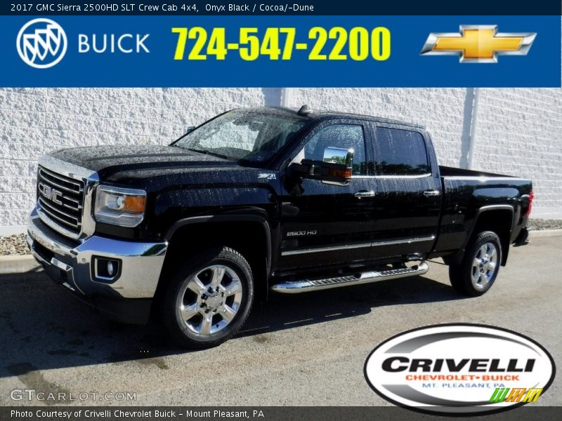 Onyx Black / Cocoa/­Dune 2017 GMC Sierra 2500HD SLT Crew Cab 4x4