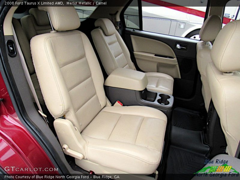 Merlot Metallic / Camel 2008 Ford Taurus X Limited AWD