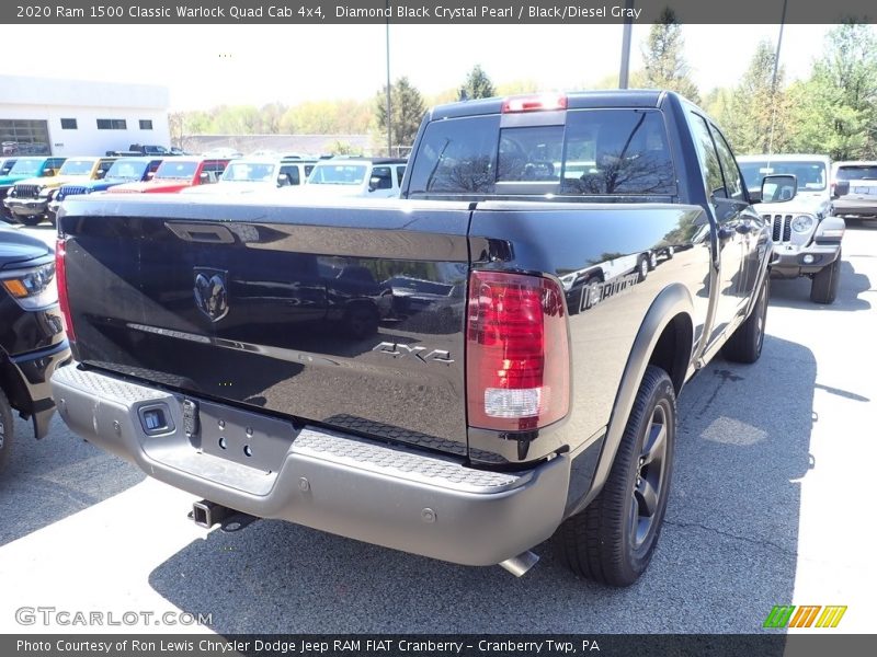 Diamond Black Crystal Pearl / Black/Diesel Gray 2020 Ram 1500 Classic Warlock Quad Cab 4x4