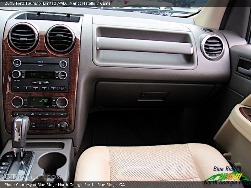 Merlot Metallic / Camel 2008 Ford Taurus X Limited AWD