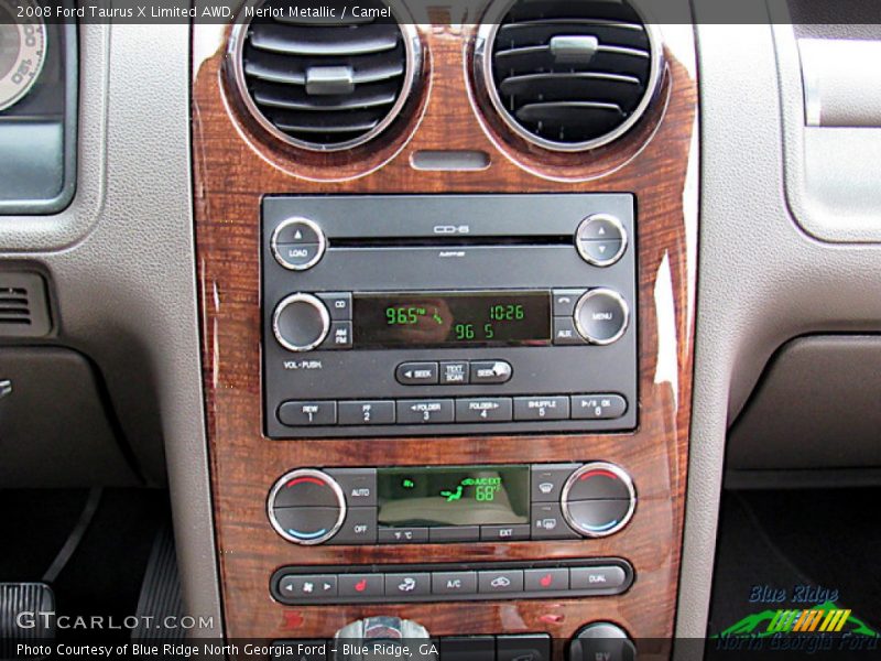 Merlot Metallic / Camel 2008 Ford Taurus X Limited AWD
