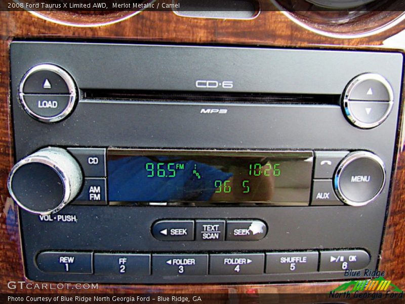 Merlot Metallic / Camel 2008 Ford Taurus X Limited AWD