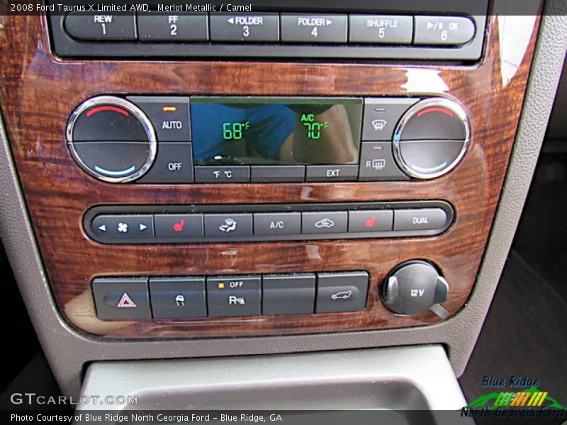 Merlot Metallic / Camel 2008 Ford Taurus X Limited AWD