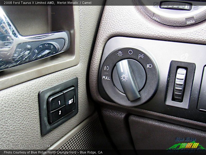 Merlot Metallic / Camel 2008 Ford Taurus X Limited AWD