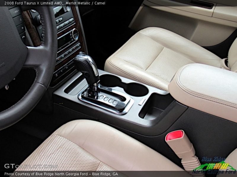 Merlot Metallic / Camel 2008 Ford Taurus X Limited AWD