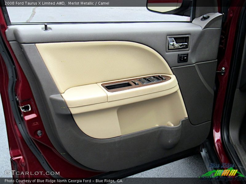 Merlot Metallic / Camel 2008 Ford Taurus X Limited AWD