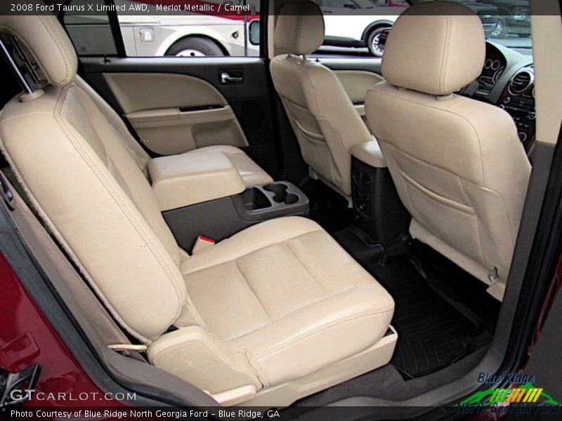 Merlot Metallic / Camel 2008 Ford Taurus X Limited AWD