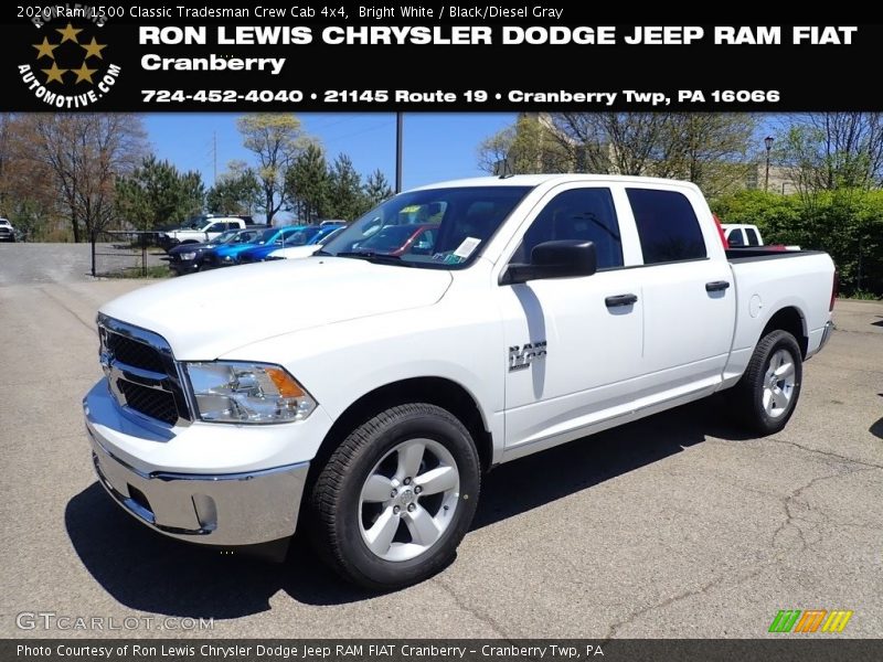 Bright White / Black/Diesel Gray 2020 Ram 1500 Classic Tradesman Crew Cab 4x4