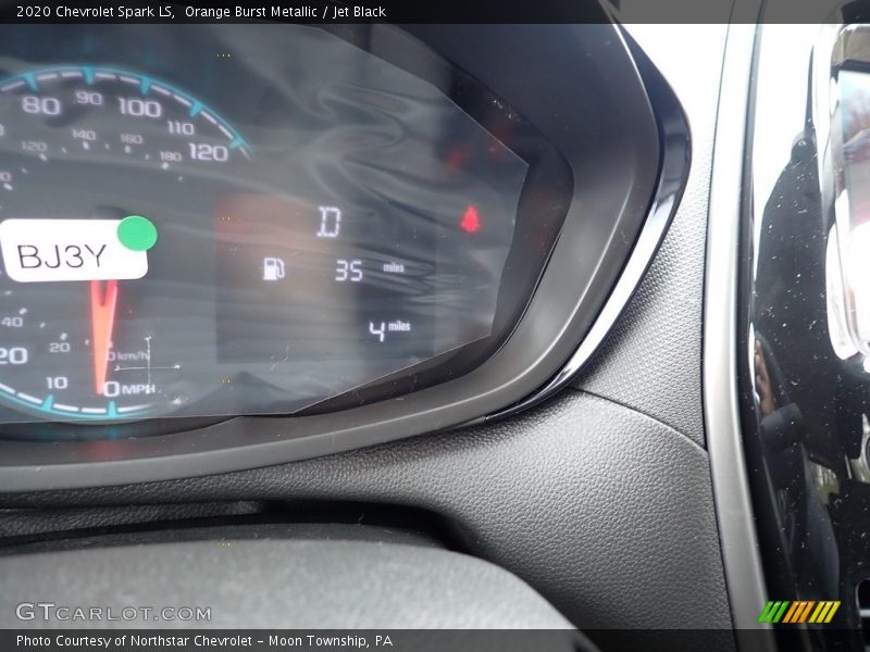 Orange Burst Metallic / Jet Black 2020 Chevrolet Spark LS