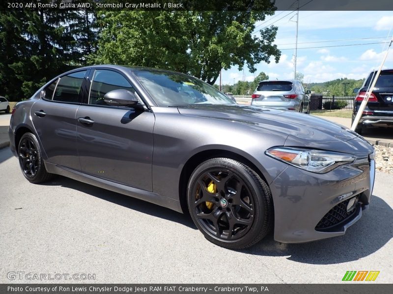Stromboli Gray Metallic / Black 2020 Alfa Romeo Giulia AWD