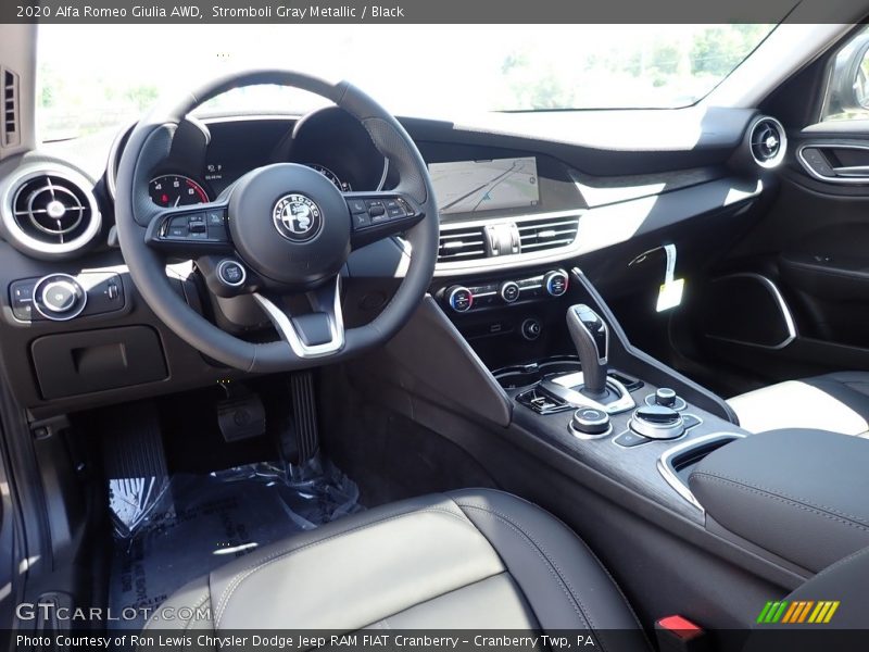 Stromboli Gray Metallic / Black 2020 Alfa Romeo Giulia AWD