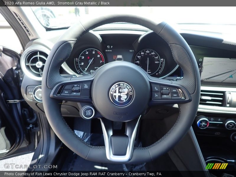 Stromboli Gray Metallic / Black 2020 Alfa Romeo Giulia AWD