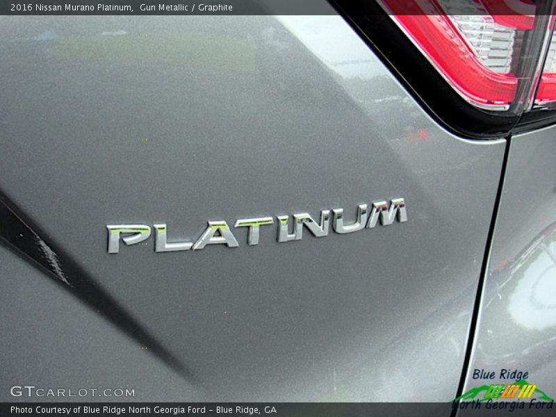 Gun Metallic / Graphite 2016 Nissan Murano Platinum