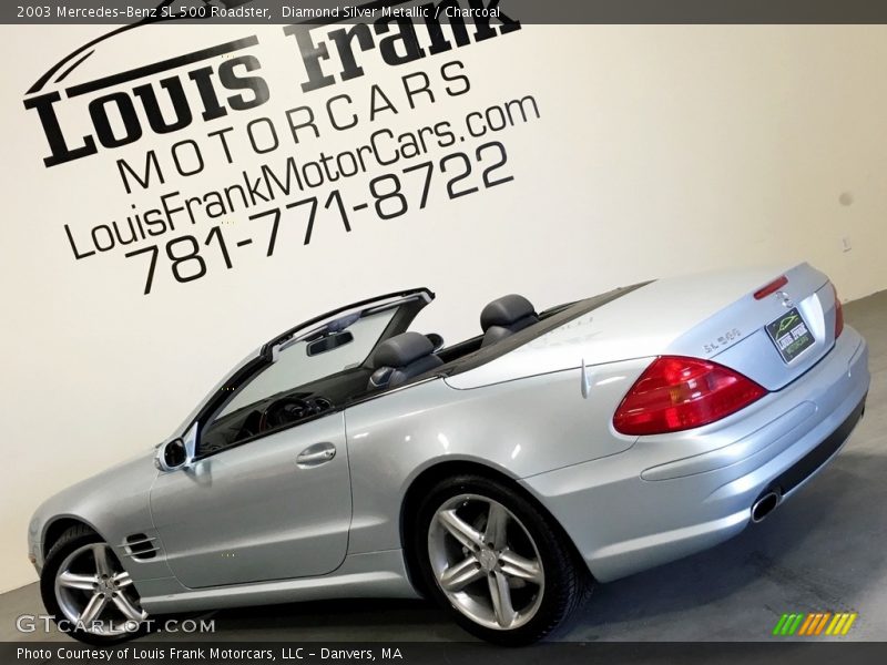 Diamond Silver Metallic / Charcoal 2003 Mercedes-Benz SL 500 Roadster