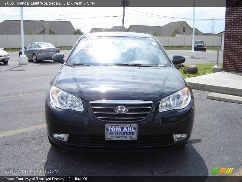 Black Pearl / Gray 2009 Hyundai Elantra SE Sedan