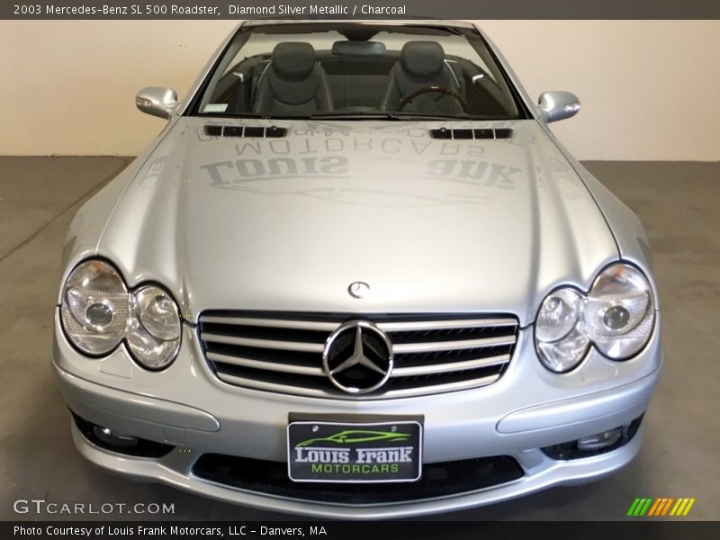 Diamond Silver Metallic / Charcoal 2003 Mercedes-Benz SL 500 Roadster