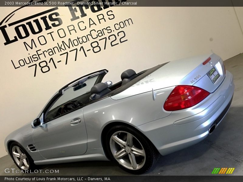 Diamond Silver Metallic / Charcoal 2003 Mercedes-Benz SL 500 Roadster